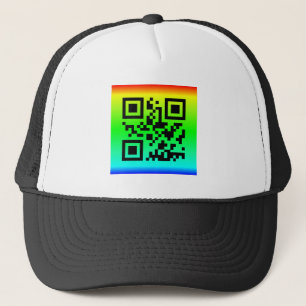 QR Code® Saying: THANKS FOR YOUR HELP Trucker Hat