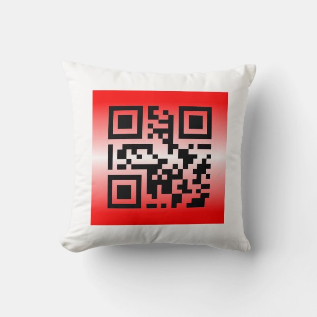QR Code® Saying: YOU ARE LOVED Throw Pillow (Front)