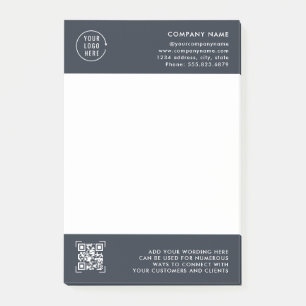 QR Code Scan Business Logo Professional Post-it Notes