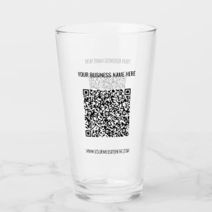 QR Code Scan Info and Custom Text Glass