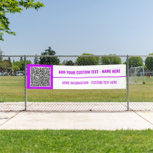 QR Code Scan Info Banner Custom Text and Colors (Insitu)