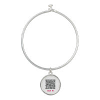 QR Code Scan Info Bracelet Your Text and Colors