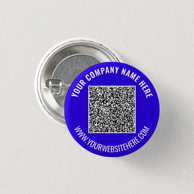 QR Code Scan Info Custom Text Button Choose Colors (Front & Back)