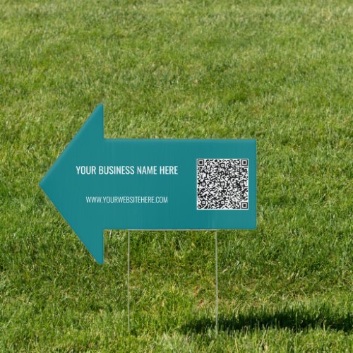 QR Code Scan Info Custom Text Personalized Sign