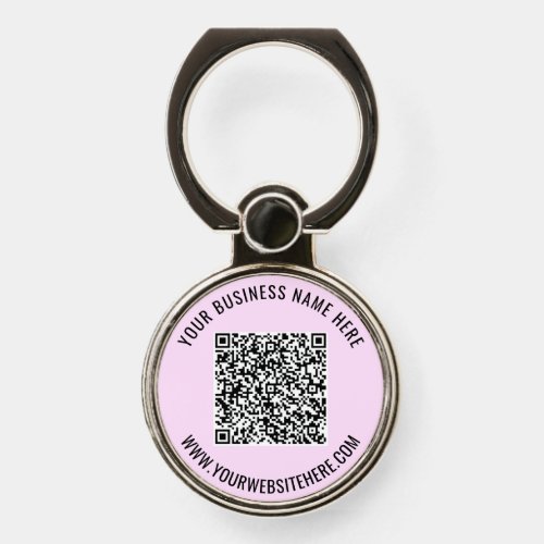 QR Code Scan Info Custom Text Phone Ring Stand