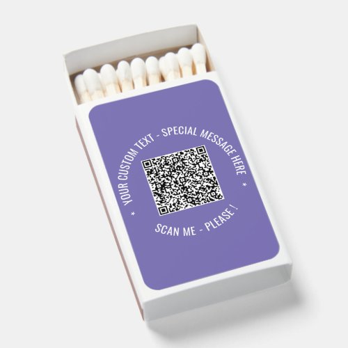 QR Code Scan Info Custom Text Your Matchboxes Gift