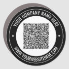 QR Code Scan Info Name Website Business Car Magnet
