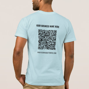 QR Code Scan Info Name Website T-Shirt Gift