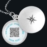 QR Code Scan Info Necklace Your Text and Colors<br><div class="desc">Choose Colors and Fonts - Design Your Own Personalized Necklaces with Your QR Code Scan Info and Custom Text Modern Necklace Gift - Add Your QR Code - Image or Logo - photo / Text - Name or Custom Text - Resize and Move or Remove / Add Elements - Image...</div>