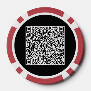 QR Code Scan Info Personalized Poker Chips