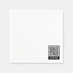 QR Code Scan Info Personalized Promotional Napkins
