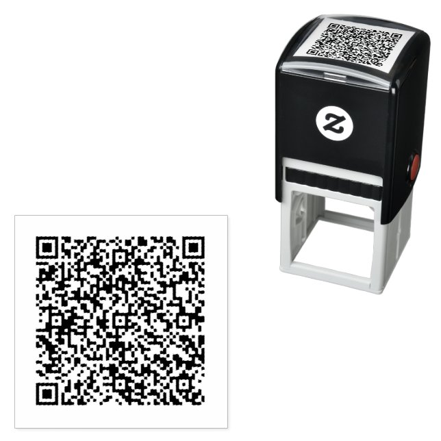 QR Code Scan Info Personalized Self-inking Stamp (In Situ)