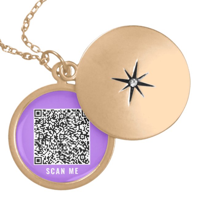 QR Code Scan Info Your Color Necklace Template (Front)