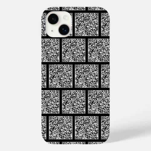 QR Code Scan Info Your Colors Modern Design Case_Mate iPhone 14 Plus Case