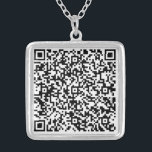 QR Code Scan Info Your Personalized Gift Necklace<br><div class="desc">Personalized Necklaces with Your QR Code Scan Info - Special Massage Necklace Gift - Add Your QR Code - Image or Photo / or Name - Custom Text - Resize and Move or Remove / Add Elements - Image / Text with Customization Tool. Choose / Add Your Favorite Background /...</div>