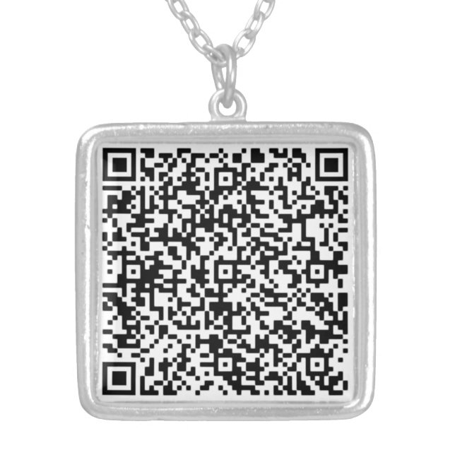 QR Code Scan Info Your Personalized Gift Necklace (Front)