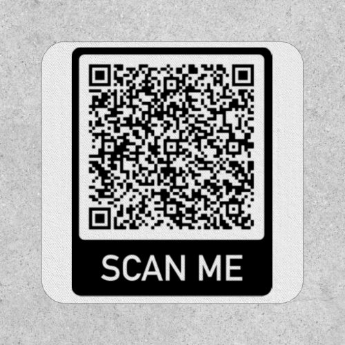QR Code Scan Info Your Personalized Patch