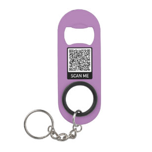 QR Code Scan Me Modern Keychain Bottle Opener Gift