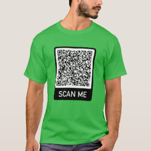 QR Code - Scan Me Personalized Modern T-Shirt