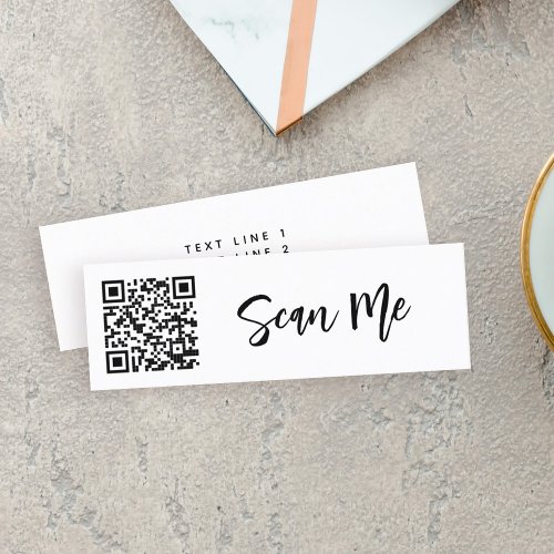 QR code Scan me Venmo Professional Small Business Mini Business Card