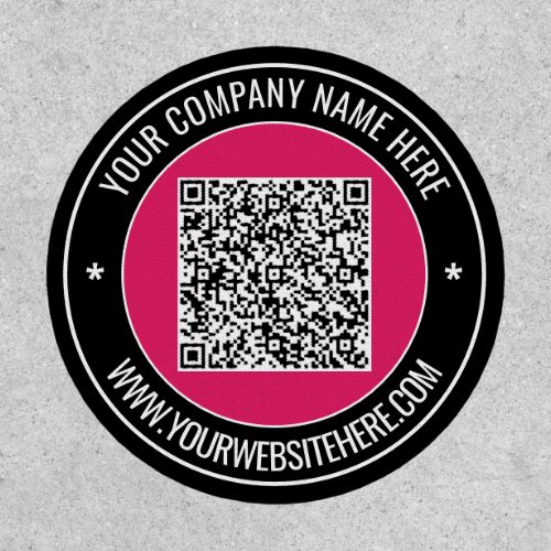 QR Code Scan Patch with Custom Text and Colors