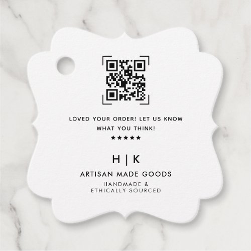 QR Code Scan Review Us  Product Thank You Hang Favor Tags