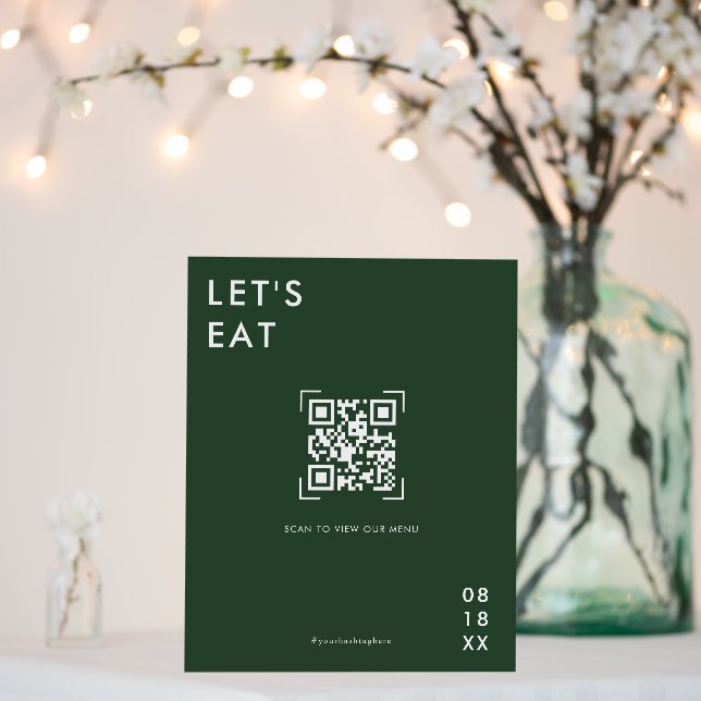 QR Code Scan | Wedding Menu Sign (In Situ (Wedding))