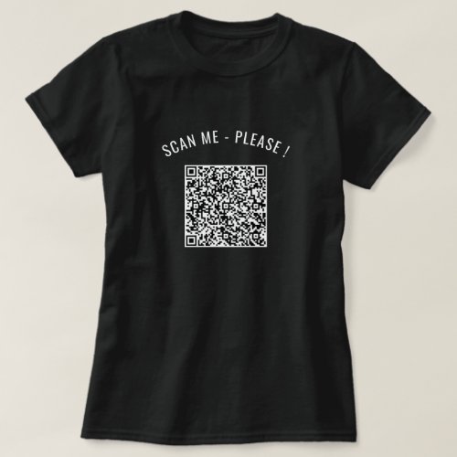 QR Code Scan Your Info Personalized Funny T_Shirt