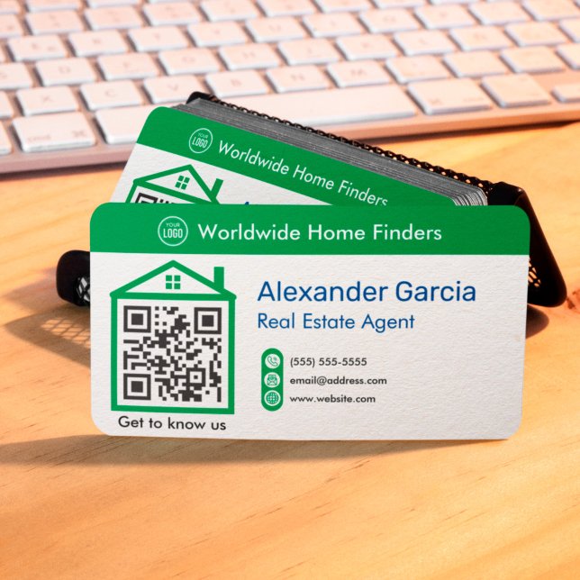 QR Code Scanner For Real Estate Agent Business Card (Creator Uploaded)