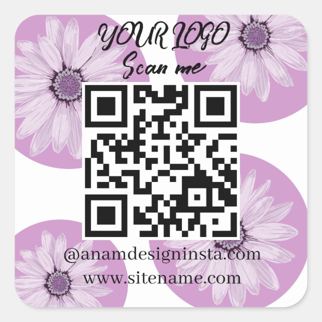 QR code scanner Sticker (Front)