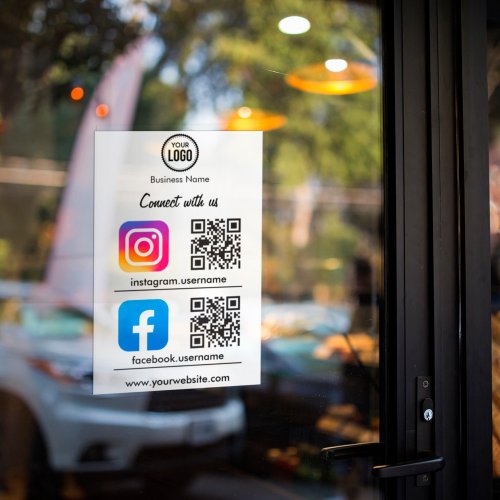 QR Code Scanner To Connect On Social Media Sticker