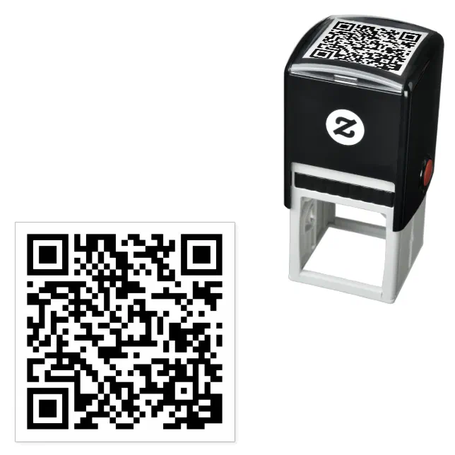 QR Code Self-inking Stamp | Zazzle