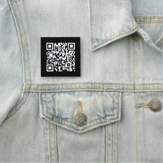 QR Code Simple Clear and Minimalist Modern Name Tag