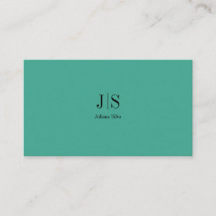 QR Code Simple Modern Minimal Green Instagram Business Card