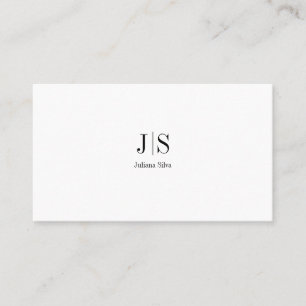 QR Code Simple Modern Minimal White Instagram Business Card