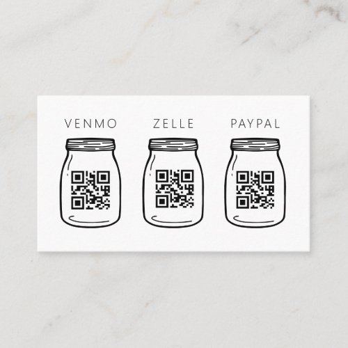 QR Code Small Business Card Cash Payment Scan Tips