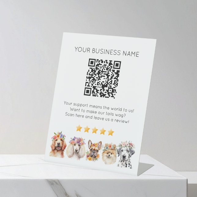 QR code small business review YELP  Pedestal Sign (Creator Uploaded)