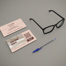 QR Code Social Media Modern Business Card