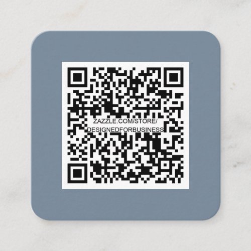 QR code_Social Media_Modern_Simple_Dusty Blue Square Business Card
