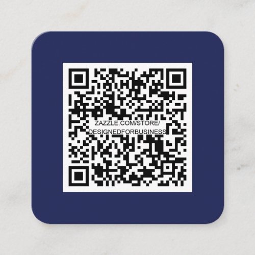 QR code_Social Media_Modern_Simple_Navy Blue Square Business Card