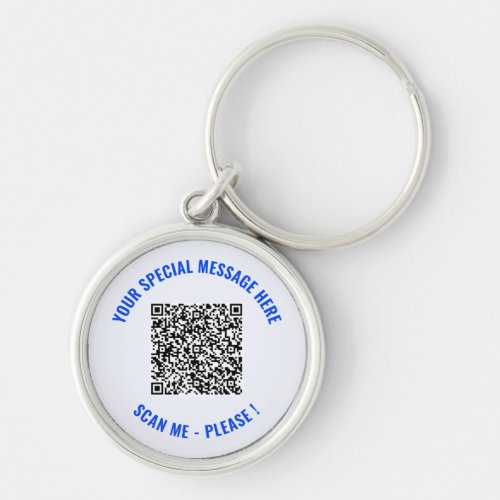 QR Code Special Message Surprise Keychain