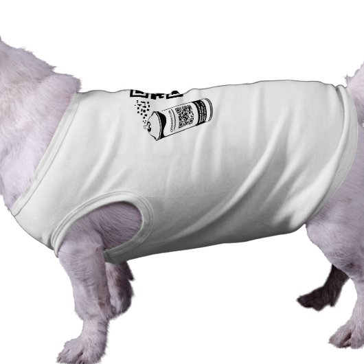QR Code Spray Paint Pet Shirt Template (Side)