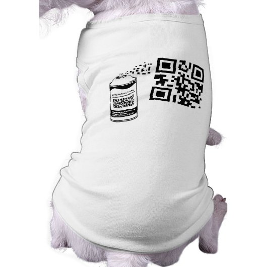 QR Code Spray Paint Pet Shirt Template (Back)