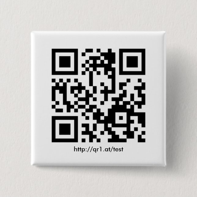 QR Code square Button (Front)