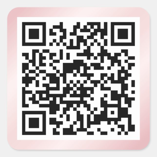 QR code Square Sticker (Front)