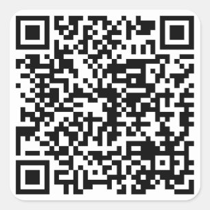 QR Code Square Sticker