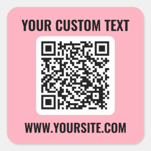 QR Code Square Sticker
