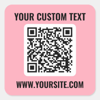 QR Code Square Sticker