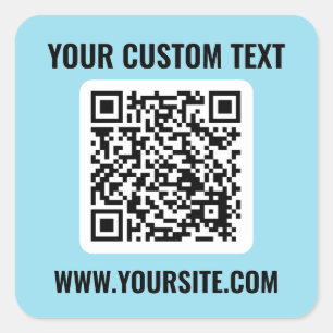 QR Code Square Sticker