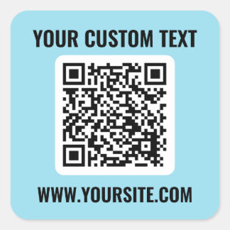 QR Code Square Sticker